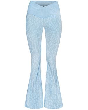 Ekcentrik High-Waisted Flare Leggings Baby - Blue