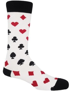 Peper Harow - Made in England Royal Flush Socks – - White