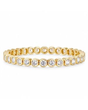 Nazzar Bezel Crystal Stretch Bracelet - Metallic