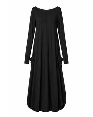 Yogi8Apparel Dune Shadow Cloak Dress - Black