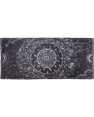 Silk&Soul Zodiac Silk Chiffon Scarf - Metallic