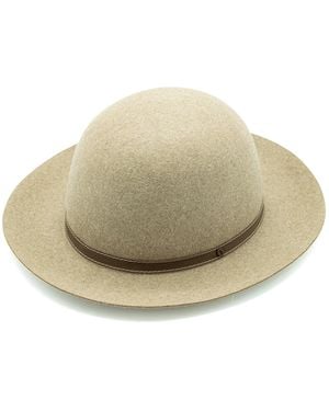 DORIA 1905 Neutrals Melange Lapin Felt Rolling Hat - Natural