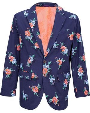 lords of harlech Hadrian Oxford Harmony Blazer - Blue