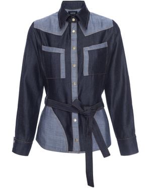 LAHIVE Jagger Denim Jacket - Blue