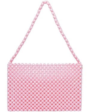 Tillie Beads Colour Pop Beaded Shoulder Bag - Pink