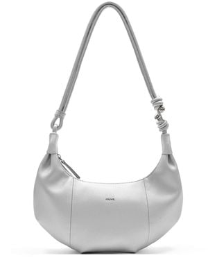 Amy Lynn Lille Leather Underarm Bag - White