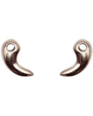 VicStoneNYC Fine Jewelry Gok-Ock Solid Stud Earrings - White