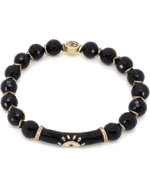Ebru Jewelry Black Onyx Evil Eye Protection Bracelet