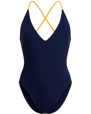 Rêve De Rive Gaia Braided Back One Piece Bathing Suit - Blue
