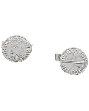 Simon Kemp Jewellers Viking Coin Cufflinks - Metallic