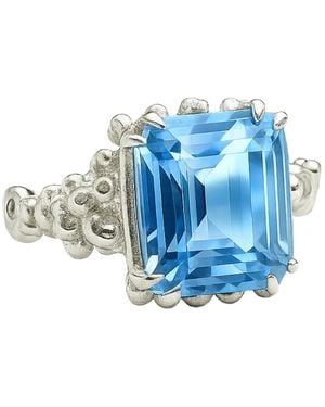Dainty London Sky Topaz Ring - Blue