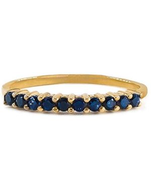 Marteliè Ring Half Eternity With Synthetic Sapphires Old - White