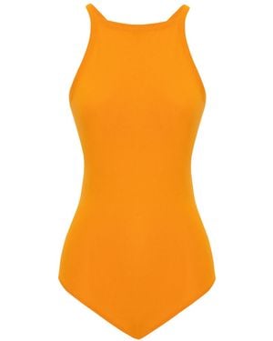 Peraluna Greta Halter Neck Bodysuit - Orange