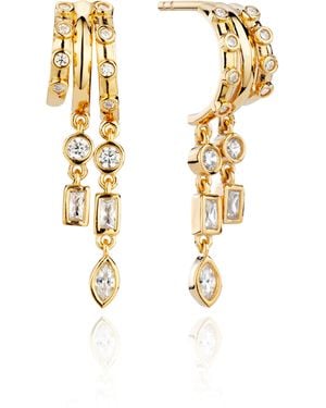 Aaria London Petra Earrings - Metallic