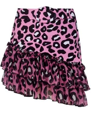 Nur Karaata Tigra Leo Skirt - Purple