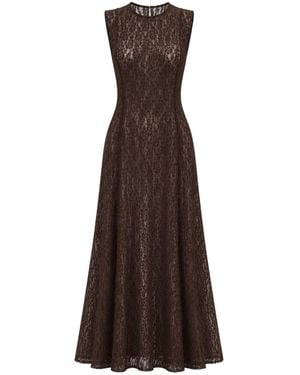 Decolet the label Alaya Lace Dress - Brown