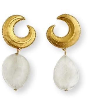 Gem Island Neutrals Lidy Earrings - Metallic