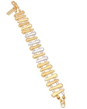 The Bulums Structure Code Natural Pearl Plated Bracelet - Metallic