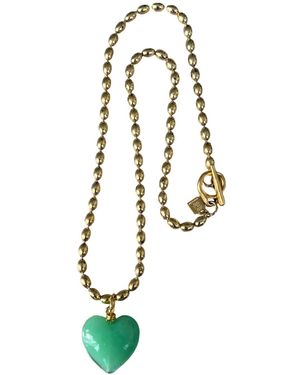 Sccollection Bacio Mini Glass Heart Necklace - Multicolour