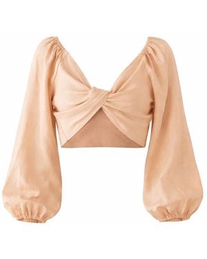 W.two Scorpios Tie Blouse - Pink