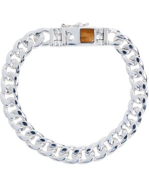 Armature Tigers Eye Curblink Chain Bracelet - Metallic