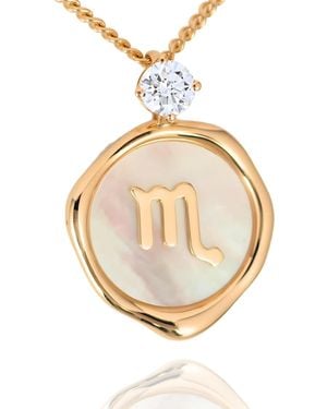 Hinch & Liu Scorpio Zodiac Necklace - Metallic