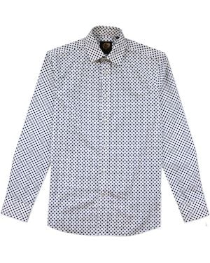 Gresham Blake Polka Shirt - Blue