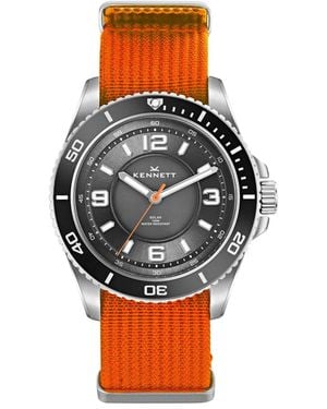Kennett Watches & Accessories Kennett Solaxplorer Solar-Powered Adventure Watch With Fabric Strap - Grey