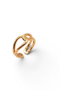 Miss Cecilia Classic Knot Ring - Metallic