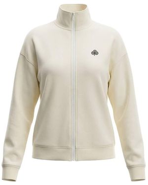 Be Athletica Varsity Athletica Full-Zip Sweatshirt - White