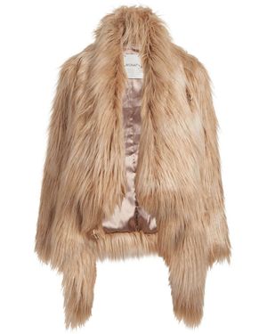 N'Onat Neutrals King Wrap Vegan Coat - Brown