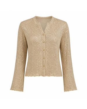 MARICEL Luisa Knitwear Jacket - Natural