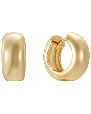 Nazzar Medium Tube Hoop Earrings - Metallic