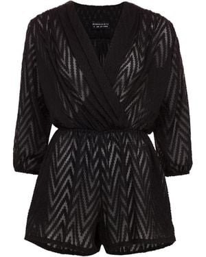 Misha Vaidya Luana Romper - Black