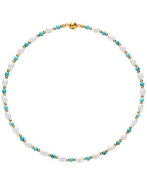 Angel Barocco Pearl Beaded Necklace - Metallic