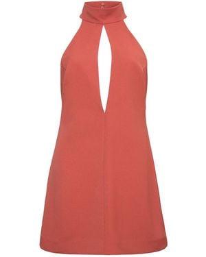 Audrey Vallens Blade Halter Dress Bittersweet - Red