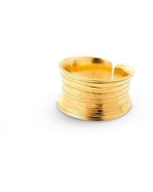 Amadeus Nudo Short Scratch Ring - Yellow