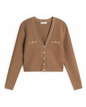Gaâla Neutrals Lillian Short Cardigan - Brown