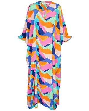 Jennafer Grace Talitha Cinched Waist Caftan - Blue