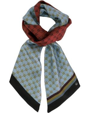 Kueen Silk Scarf - Blue