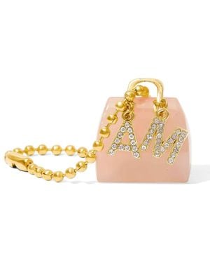 Already Mine Ny Rose Quartz Handbag Charm – Love & Emotional Healing - Metallic