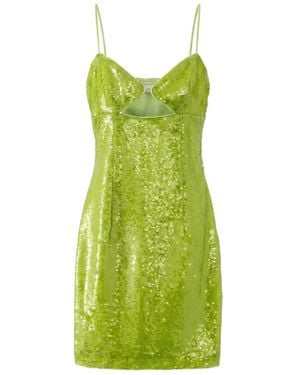 Aisl Sequin Cutout Cup Mini Dress - Green