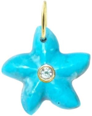 KAMARIA Star Fish Gemstone Pendant With Topaz - Blue