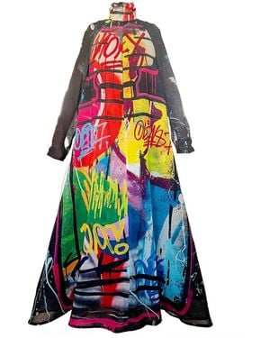 Maxjenny A-Shaped Maxi Dress - Blue