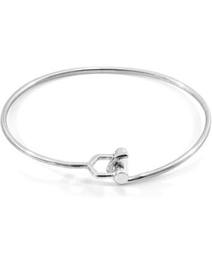 Anchor and Crew Hardy Buckle Midi Geometric Bangle - Metallic