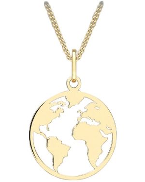 Posh Totty Designs Gold Globe Pendant Necklace - Metallic
