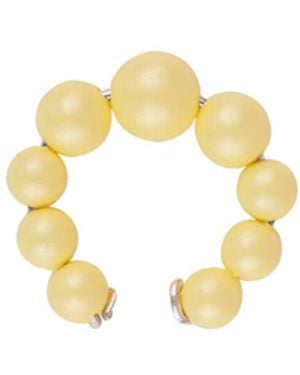 Oana Savu Sterling & Pastel Pearls Ear Cuff - Metallic