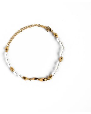 Superdivajewellery Charmaine Pearl Bracelet - White