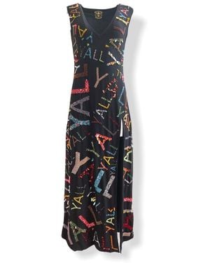Any Old Iron Multi Colour Y’All Dress - Black