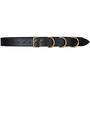 Haute Cuir Neia Waist Leather Belt - Black